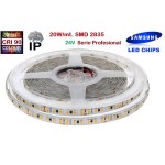 Tira LED 5 mts Flexible 24V 100W 840 Led SMD 2835 IP65 Blanco Neutro, Serie Profesional IRC>90